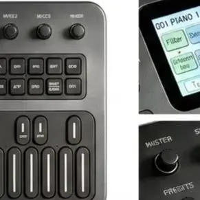 For FM1 Portable FM Synthesizer 27 Key For Mini Synth 12 Polyphony With For MIDI Interface For Music Production And Live Perform