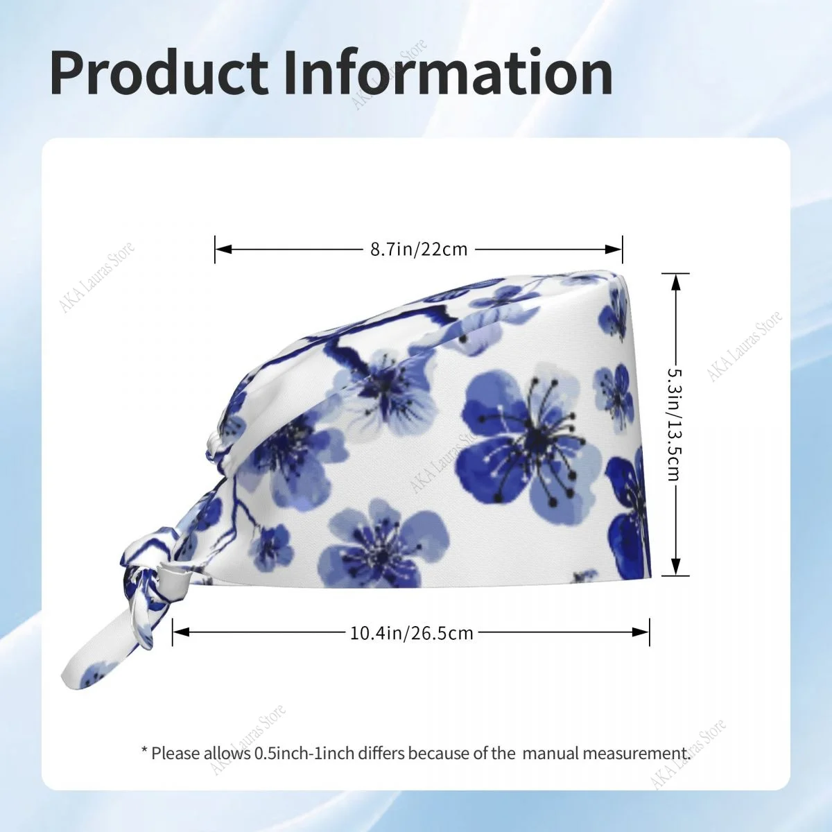 Pet Shop Blossom Unisex พยาบาลหมวกขัดตลก Breathable Veterinary การพยาบาลอุปกรณ์เสริม Anesthesia หมวกขัด