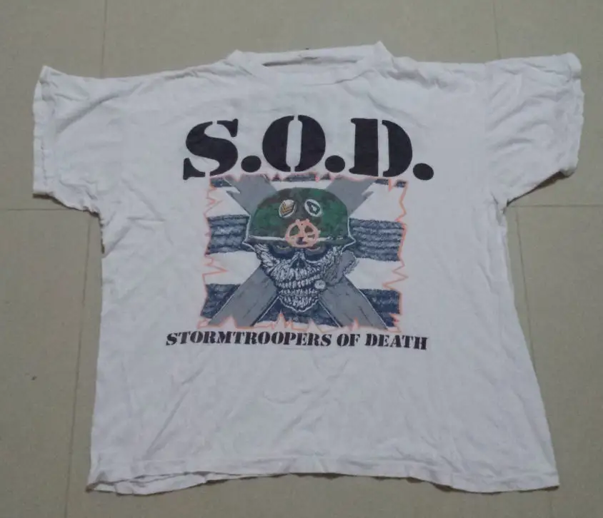 S O D Stormtroopers Of Death 1987 True Vintage T shirt Ultra Rare