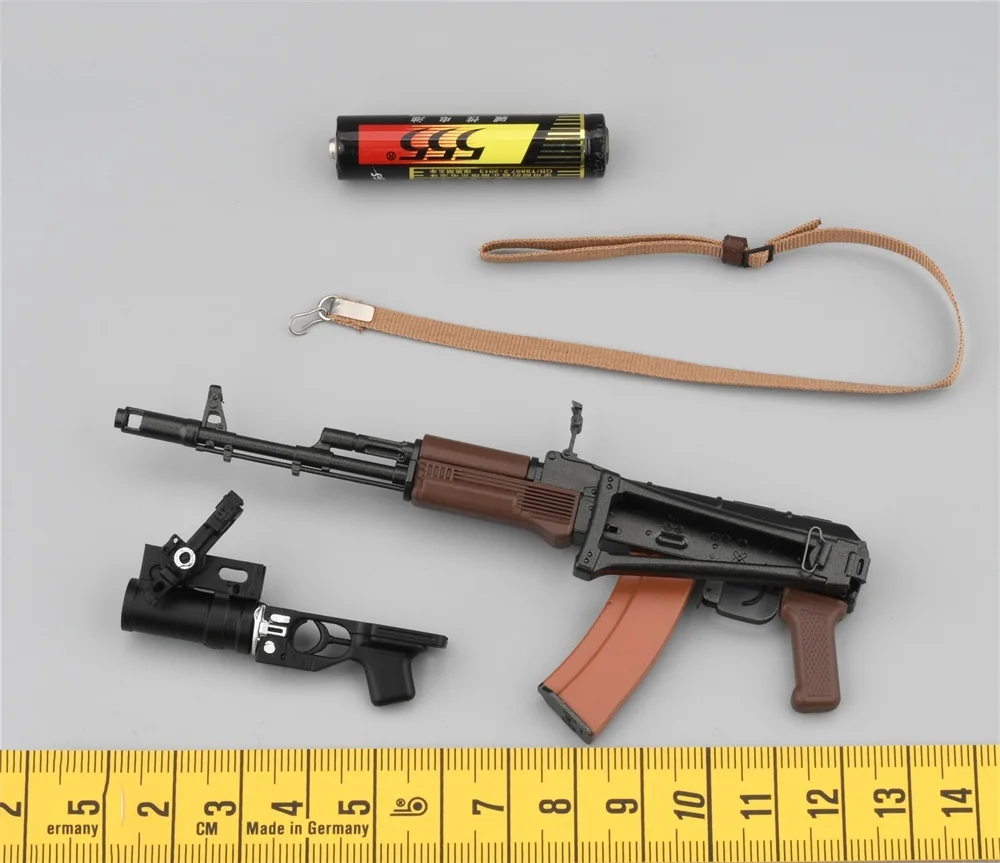 1/6 UJINDOU UD9049 Rosyjska Figurka Akcji Główna Broń AKS-74 Magazynek GP25 Pas Nośny Materiał PVC Nie Realistyczny Dla Figurki 12-calowej DIY