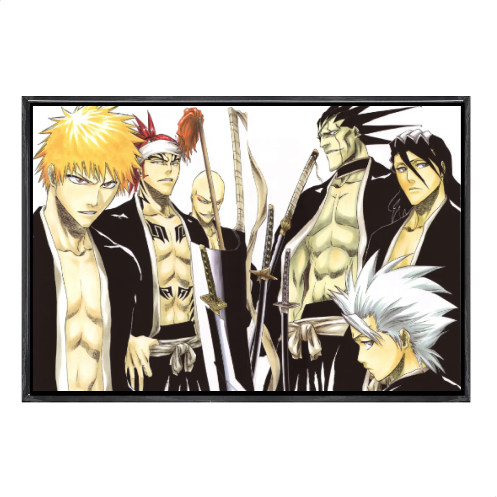 

Japanese Manga Multi-Size Canvas Poster Double Framed Wall Art, Bleach Home Decor for Living Room Bedroom