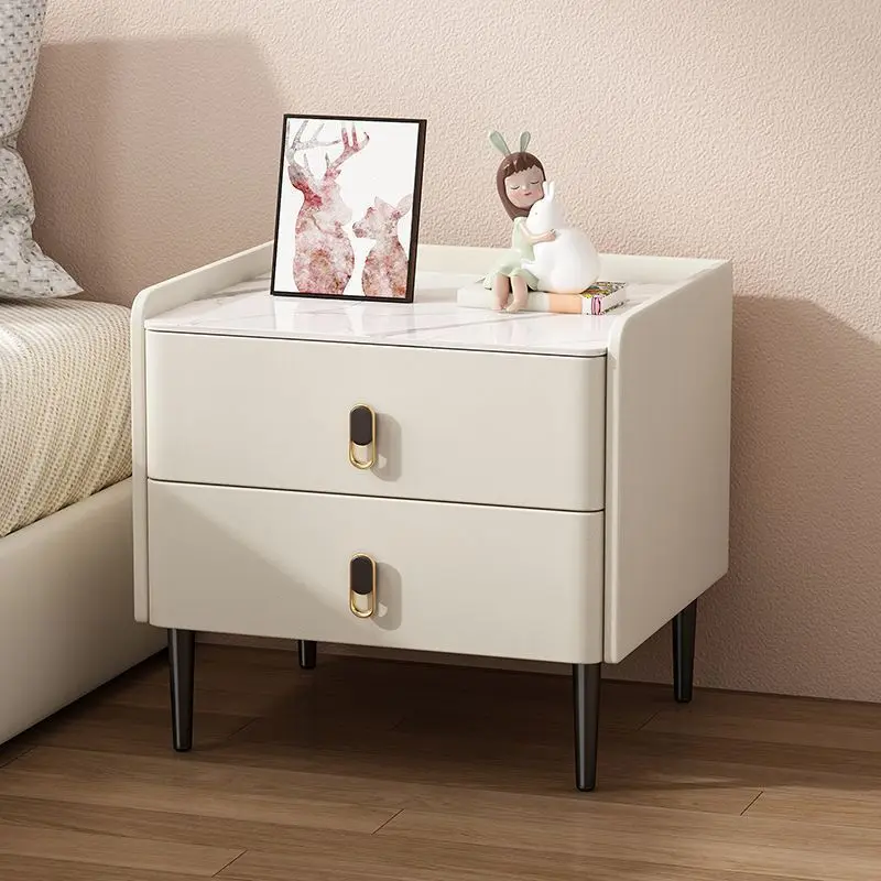 

Прикроватная тумбочка из цельного дерева, роскошный новый шкафчик для спальни, простая современная прикроватная тумбочка, бытовой шкаф для хранения в маленькой квартире e