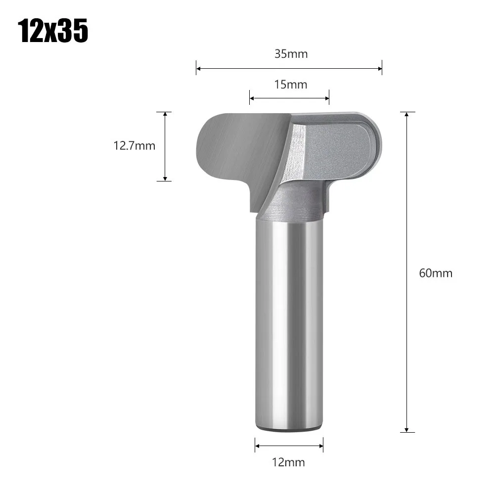 1ks frézku kousek 12x35 1/2x1-3/8 stopka wolfram karbid čelní fréza pro dřevoobráběcí stříhání nářadí 12 1/2 ovládat gravírování stroj