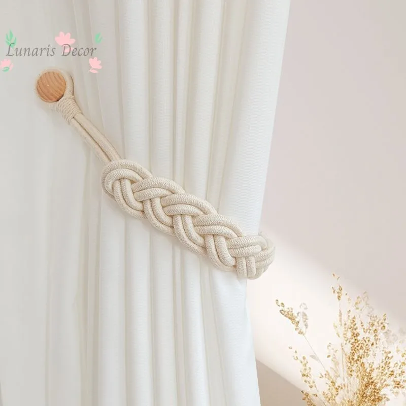 Curtain straps Light luxury high-end living room decoration binding rope Magnetic buckle ring Gauze curtain storage strap
