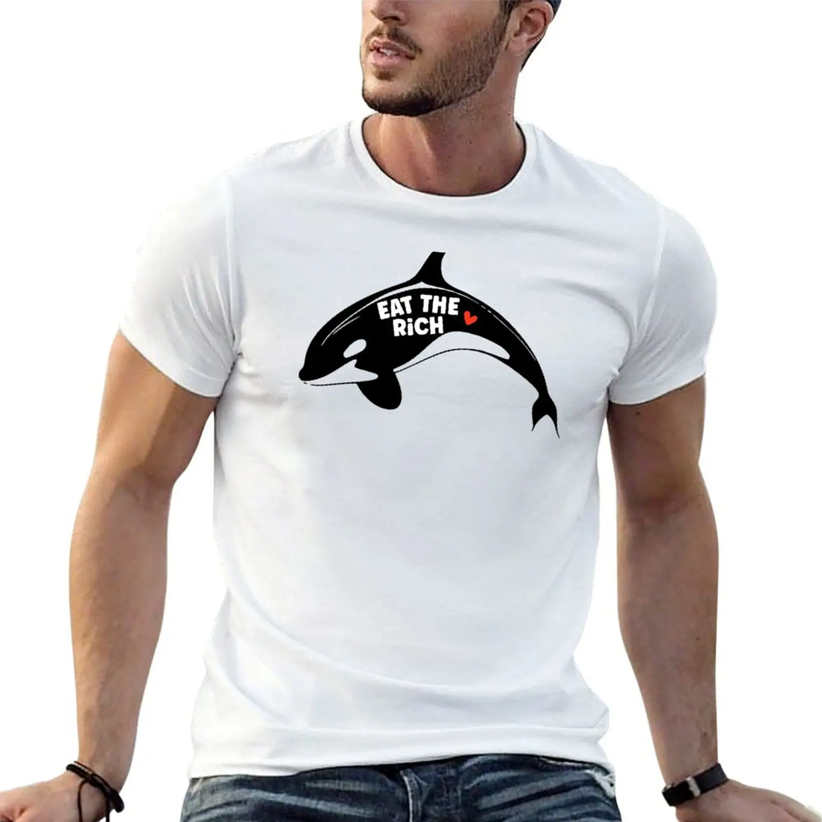 

Eat the rich orcas yacht attacks T-Shirt t shirts for man graphic funny man graphic t shirt T-Shirt
