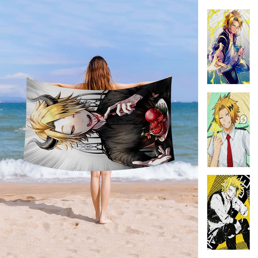 

My Hero Academia Kaminari Denki Microfiber Printed Beach Towel Mountain Climbing Yoga Beach Swimming Running Absorbent Towel