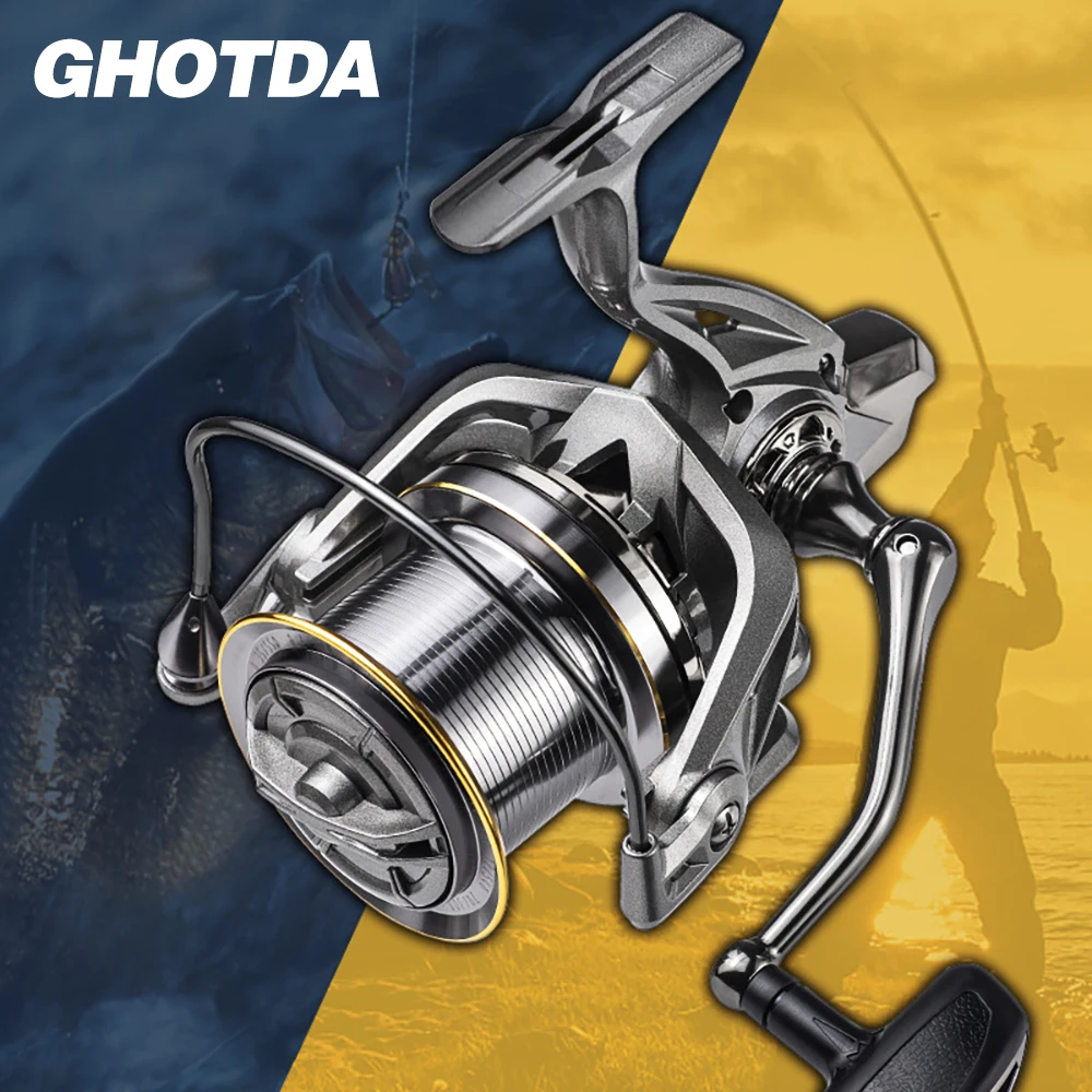 Big Spinning Fishing Reel, 8000 9000 10000 12000 14000 Drag Power 20KG Strong Trolling Reel for Saltwater FreshWater Fishing