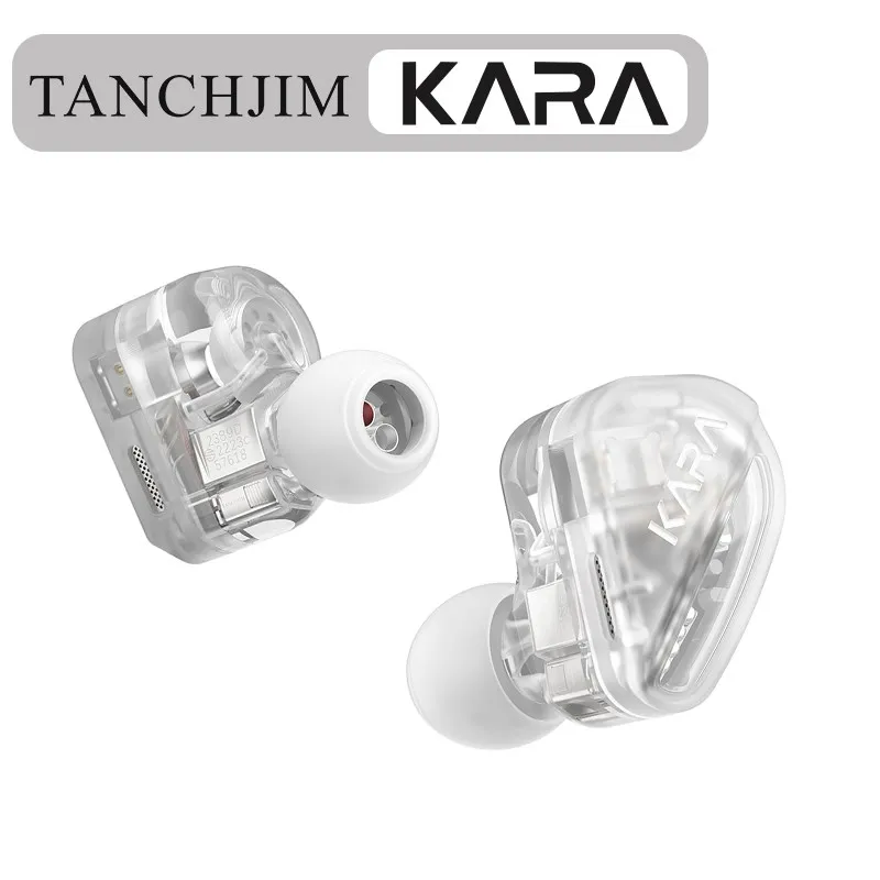TANCHIJIM KARA 1DD+4BA Hybrid In-Ear Earphones Studio DJ Music Monitor Bass Audiophiles 0.78 2Pin Earbuds for HiFi