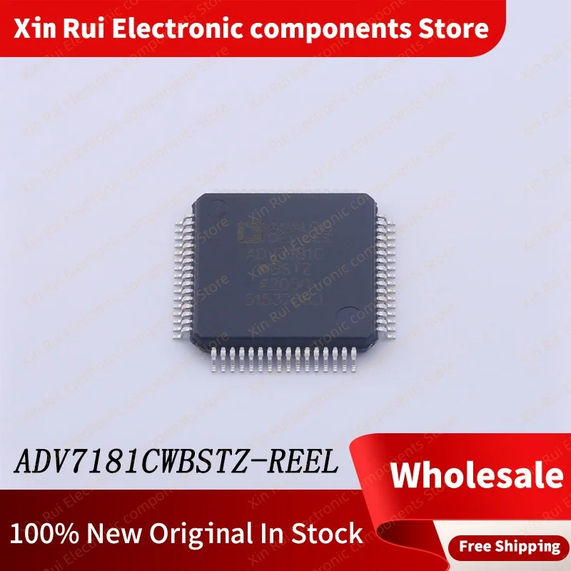 

New Original ADV7181CWBSTZ-REEL Product packaging LQFP-64(10x10) video interface chip Integrated Circuit (IC) （ADI）