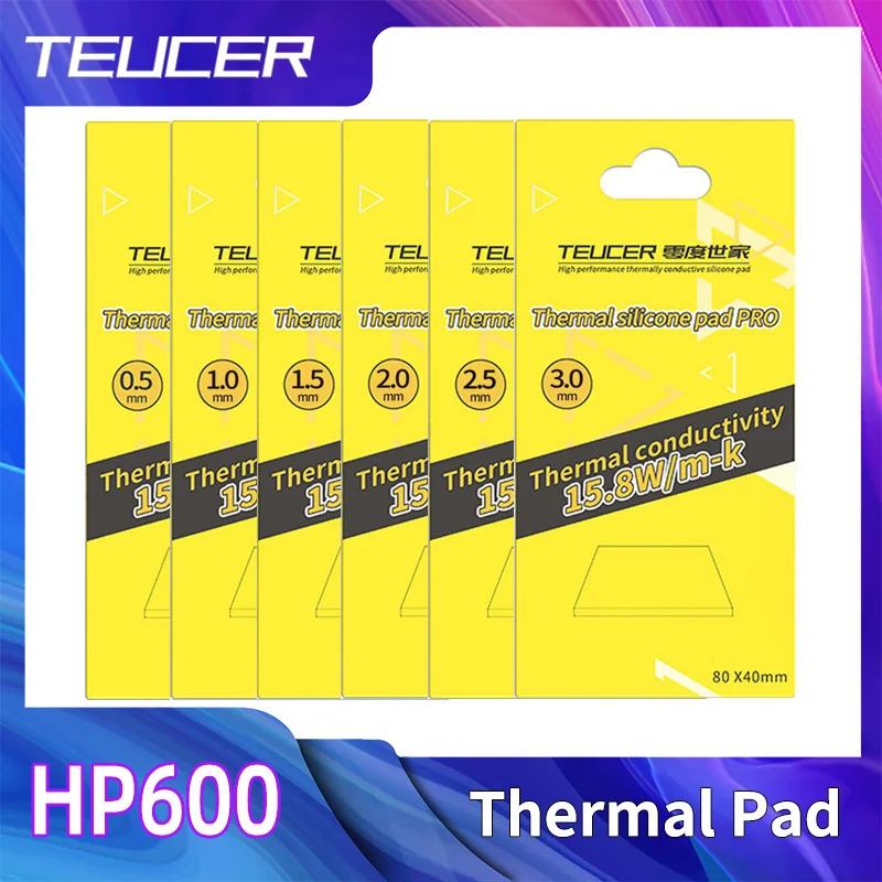 TUECER GPU CPU Thermal Pad Heatsink Cooling Conductive Silicone Pad 80x40/100x100mm High Quality Thermal Pad thermal insulation