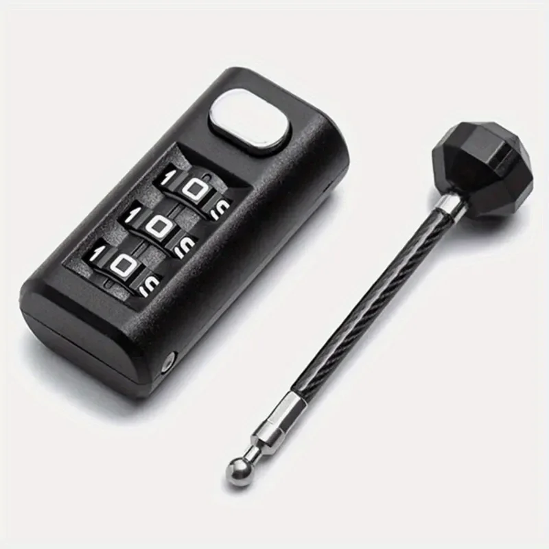 2Pcs/Lot Mini Lock Resettable Coded Lock Backpack Zipper Lock Luggage Padlock Dormitory Cabinet Lock 3 Digit Password Lock