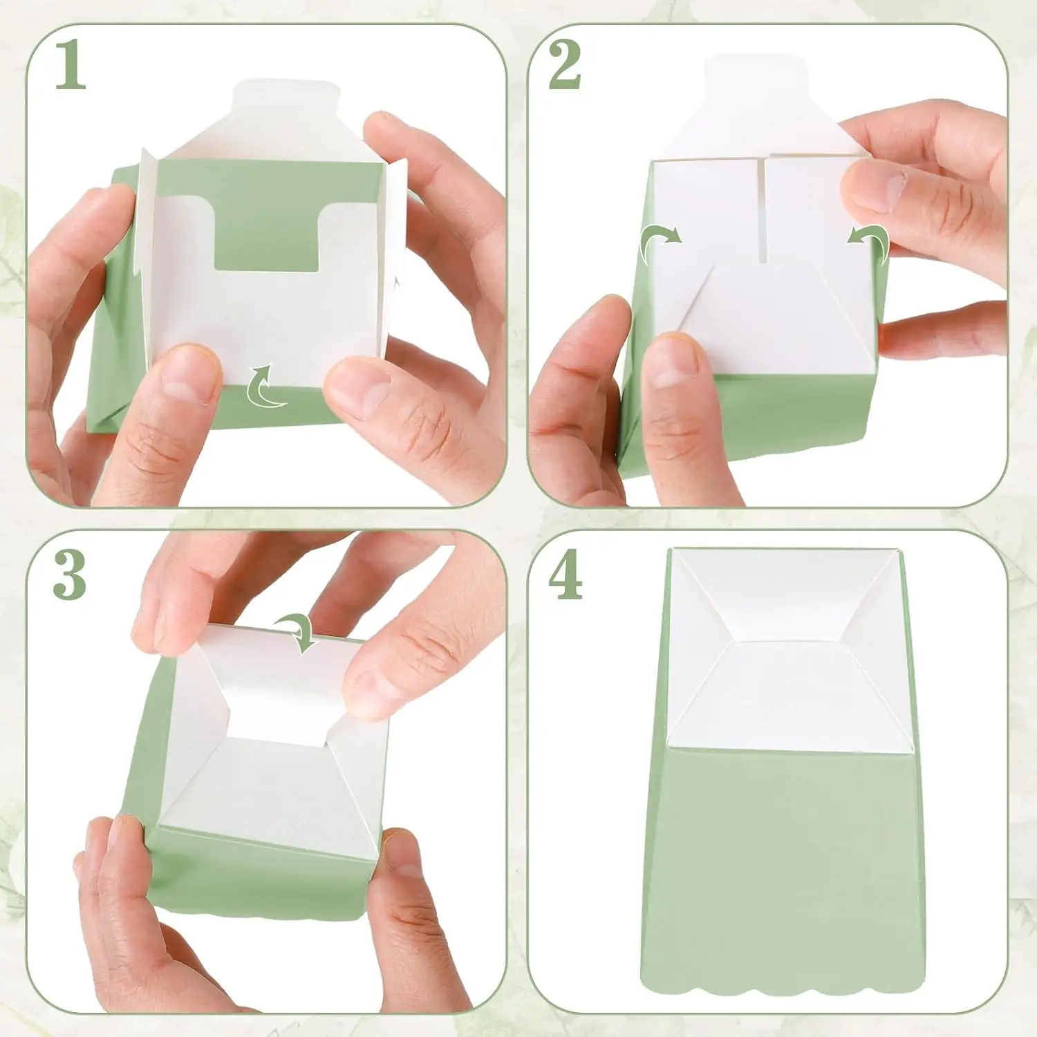 12 pcs  Sage Green Mini Popcorn Boxes Green Popcorn Buckets Candy Favor Boxes for Movie Night Party Supplies view 4