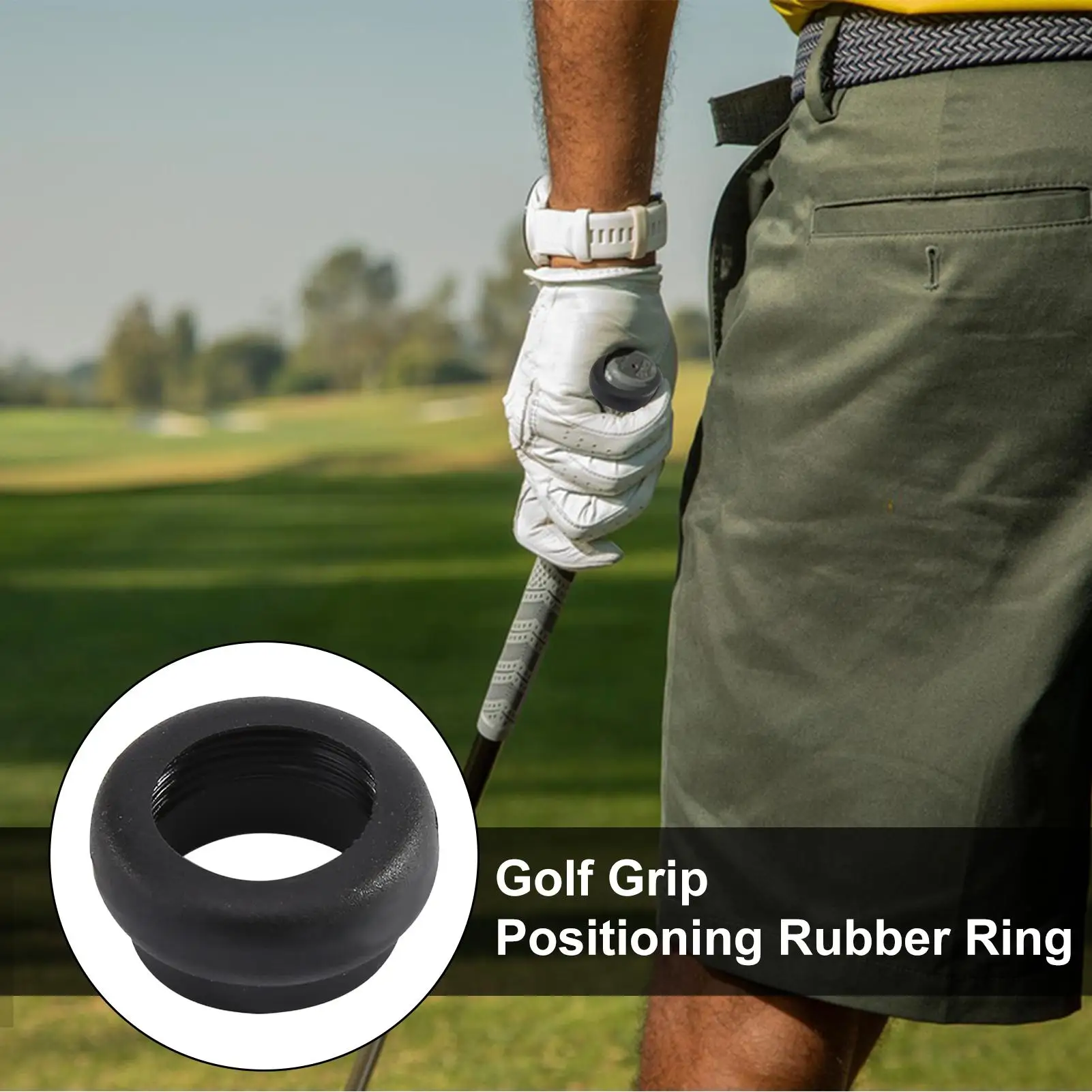 

Golf Training Aid Anti-Slip Rubber Training Tool 2 Pieces Finger Position Golf Club Corrector For Adults Men Women Beginner