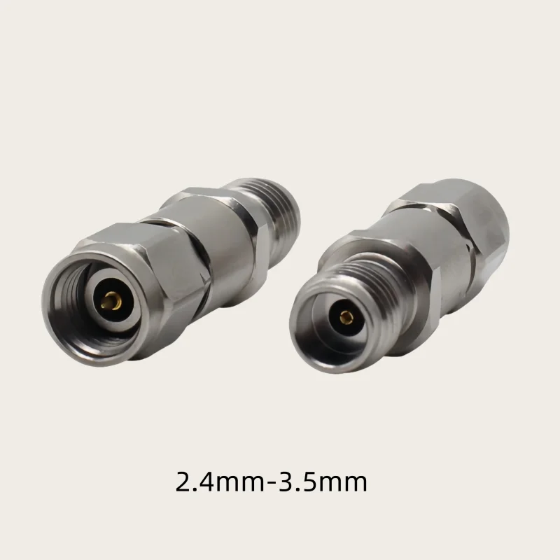 

2.4MM Male to 3.5MM Male Female Millimeter Wave Stainless Steel 26.5G High Frequency Test Adapter