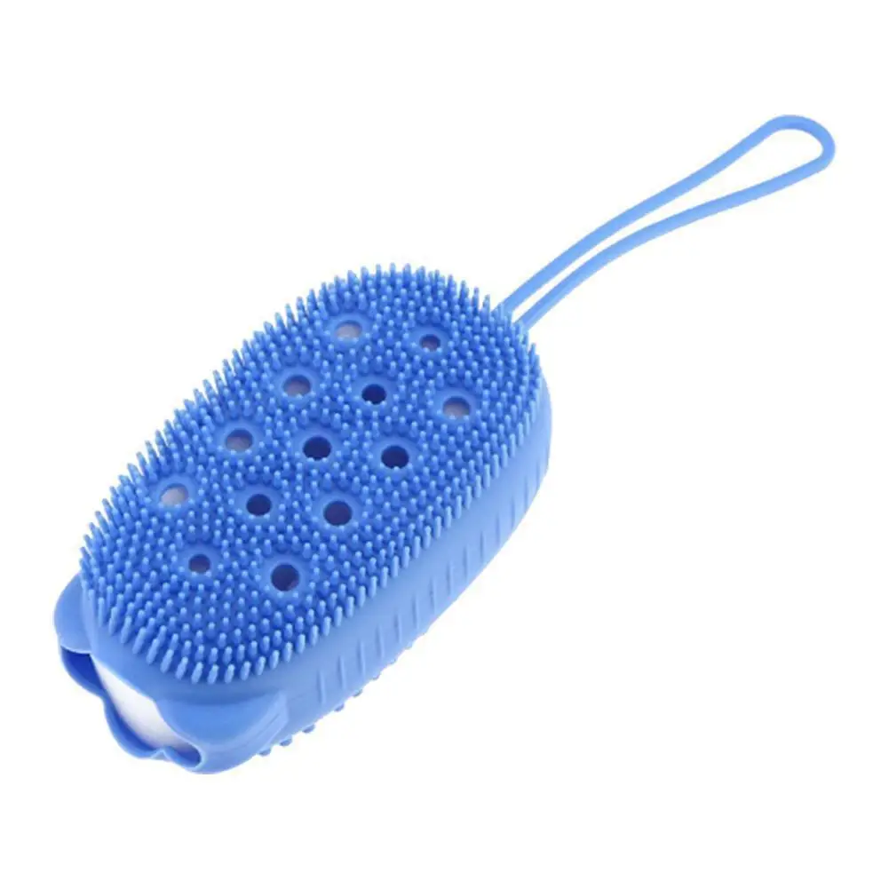 Silicone Body Scrubber para banho Esfoliante Esfoliante Esponja Escova de banho Removedor de esfoliante Pele de chuveiro Cuidados com a pele morta Y5d8