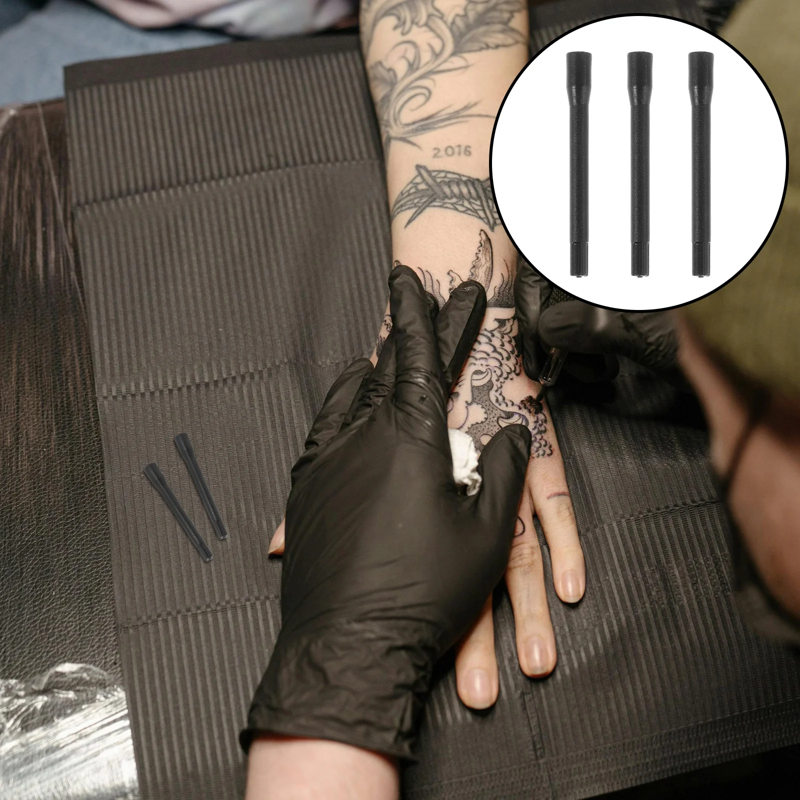 

300Pcs Tattooing Mixer Sticks Black Pigment Mixing Rods for Eyebrow Makeup Microblading Ink Stirrer Tools Professional Pigment