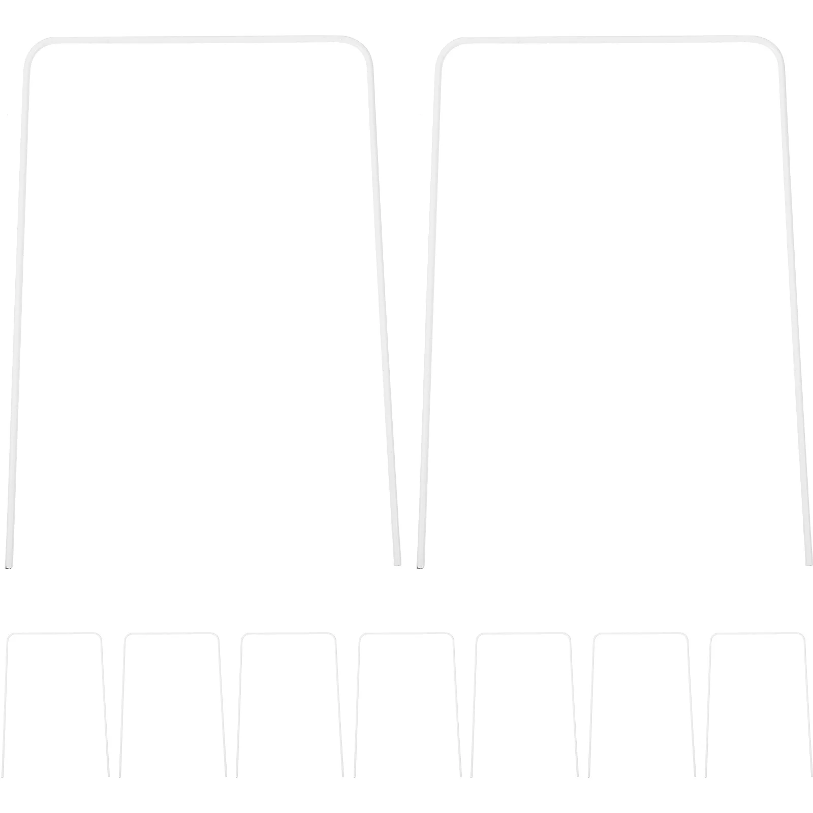 9 قطعة استبدال الويكيت الكروكيه الثقيلة الأطواق المعدنية المتينة للاجتماعات الخارجية استبدال الويكيت