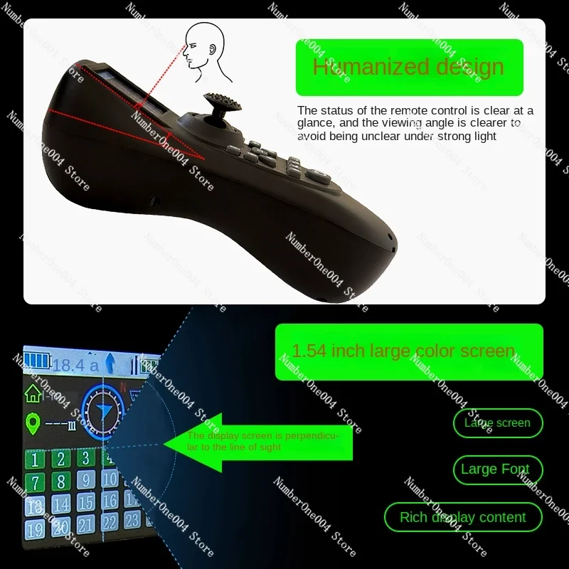 Rx40g Color Screen Display 12 V24v Lath Trawl Boat 40A High Power Remote Control Motherboard One-Click Return GPS