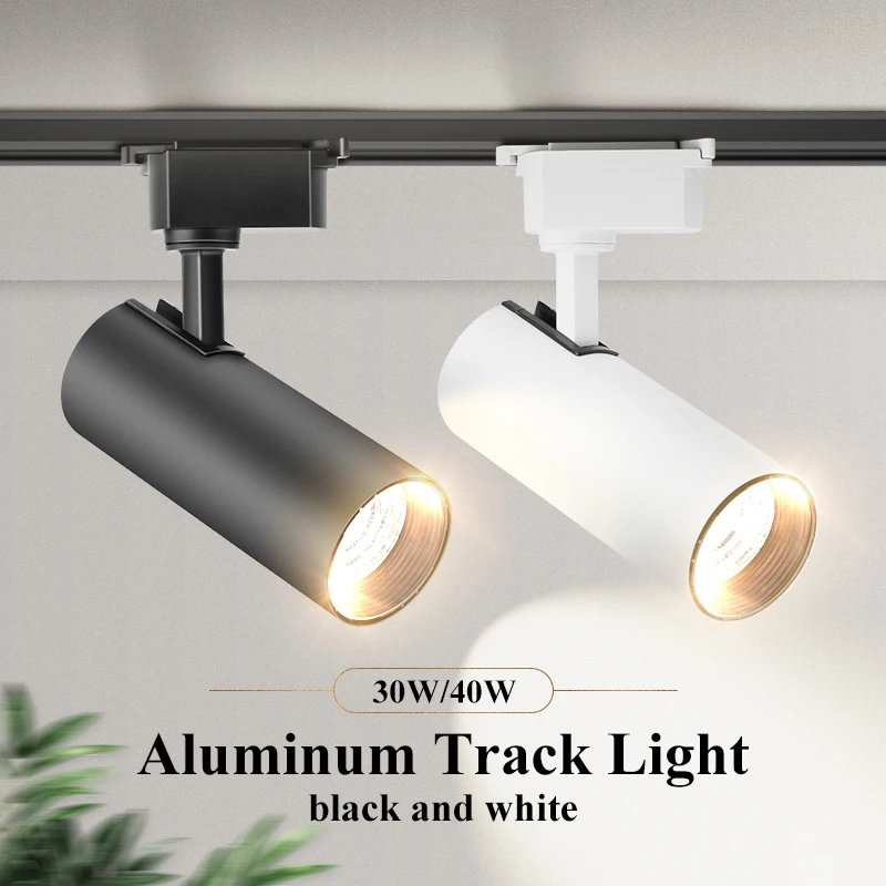 Spot Led Track Light Kit Spotlight Ceiling Track Lamps 30W Track Rail for Home Bedroom Store Living Room Kitchen Rail Lighting
