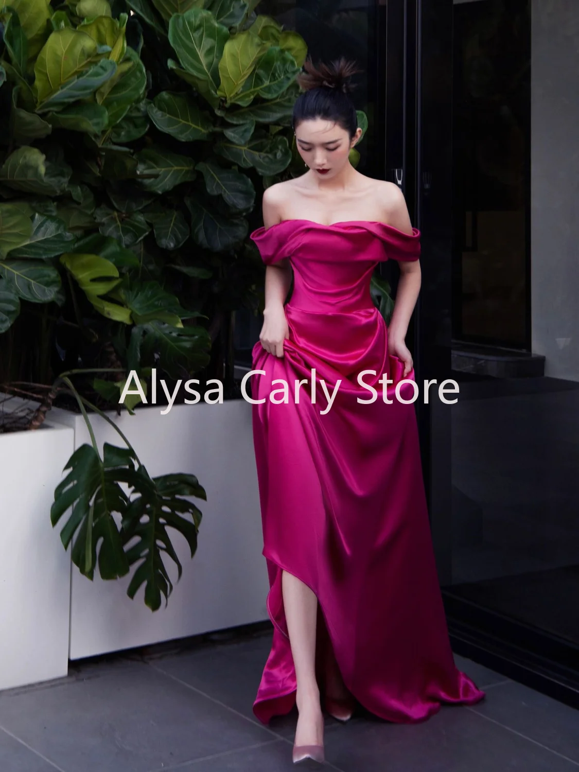 Wedding Elegant Party Dresses for Women 2023 Autumn Casual Evening Korean Style Midi Dress Female Slash Neck Vintage Dresses New