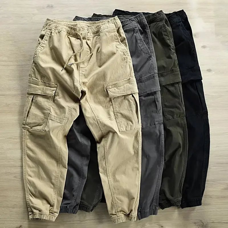 Men's Loose-fit Casual Pants Spring Autumn Workwear Japanese Style Trendy Brand Cargo Pants For Active Wear