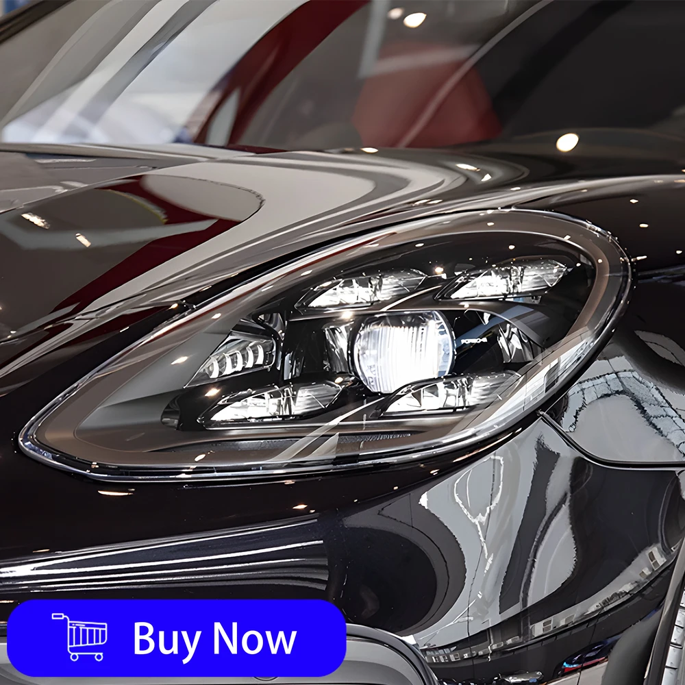 

Автомобильные фары для Porsche Panamera 971 2017-2022, обновленная сборка автомобильных фар, высокая конфигурация, светодиодные ближние, дальний свет, аксессуары