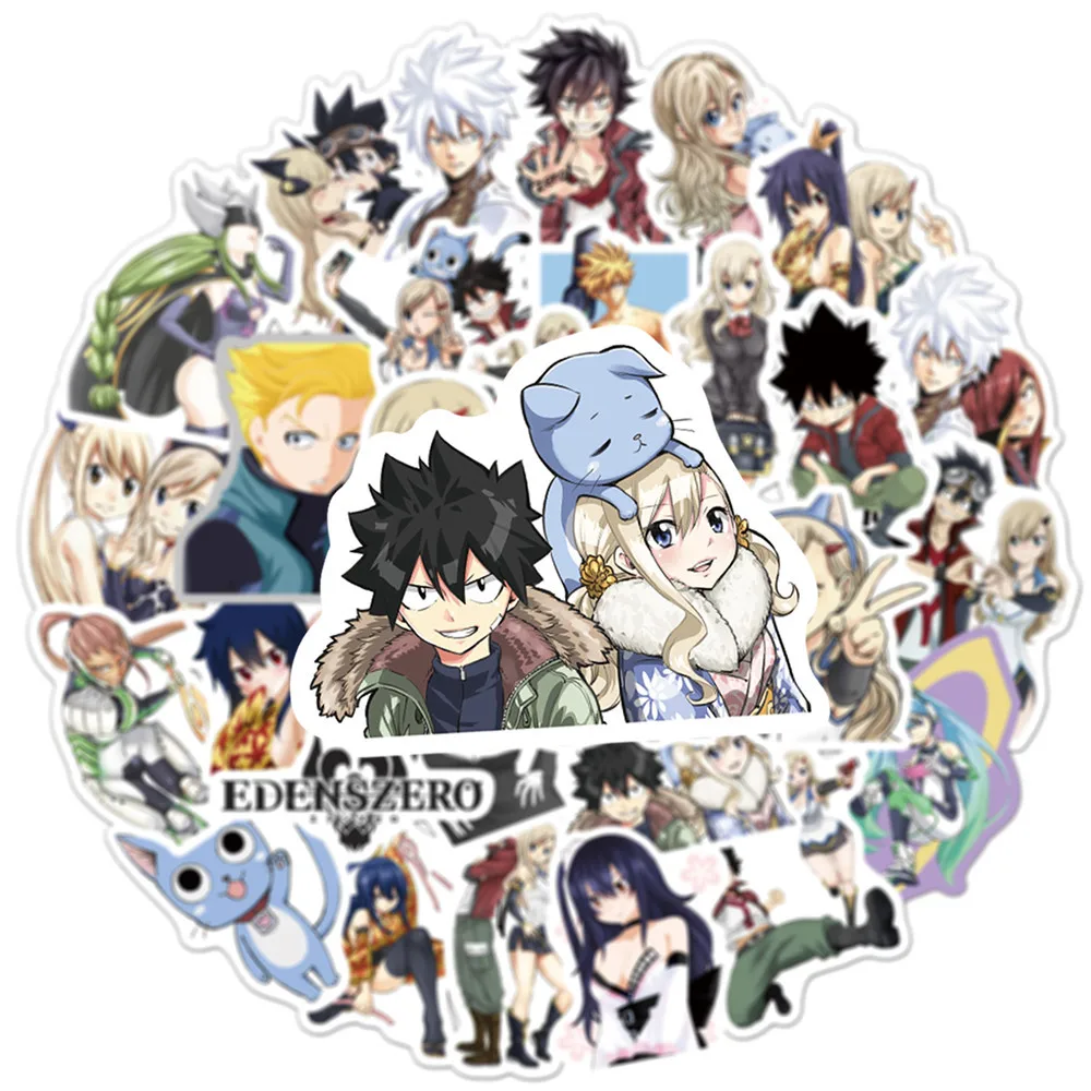 

10/30/50pcs Cool Anime EDENS ZERO Stickers ShikiGranbell Cartoon Stickers DIY Skateboard Guitar Suitcase Graffiti Decals Kid Toy
