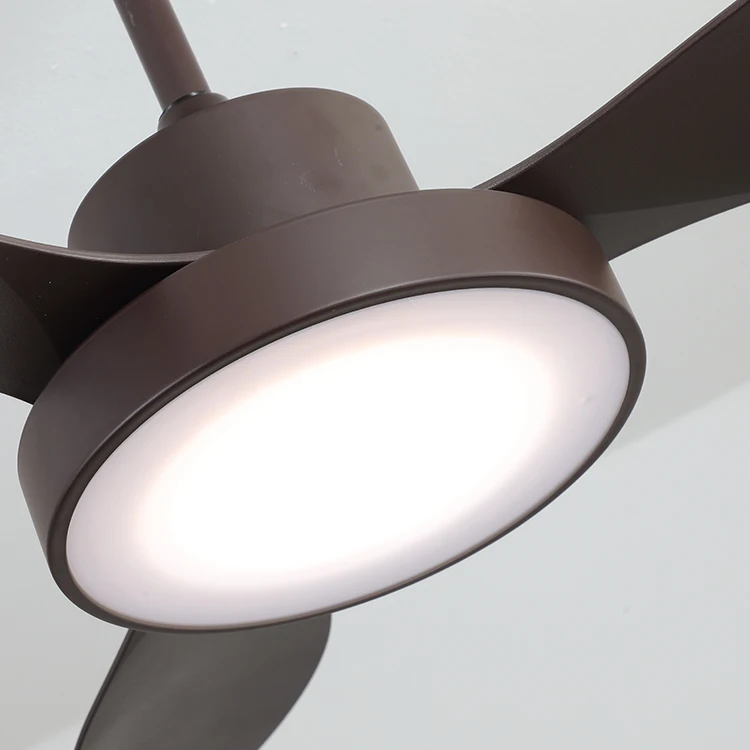 Sofucor Ventilador de teto moderno de 47 polegadas com LED DC 6 velocidades de alta velocidade do vento com controle remoto para ambientes internos