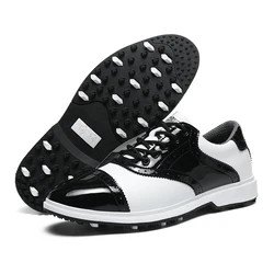 New professional men's golf shoes, men's waterproof and anti slip outdoor sports shoes, golf training men's shoes, large size