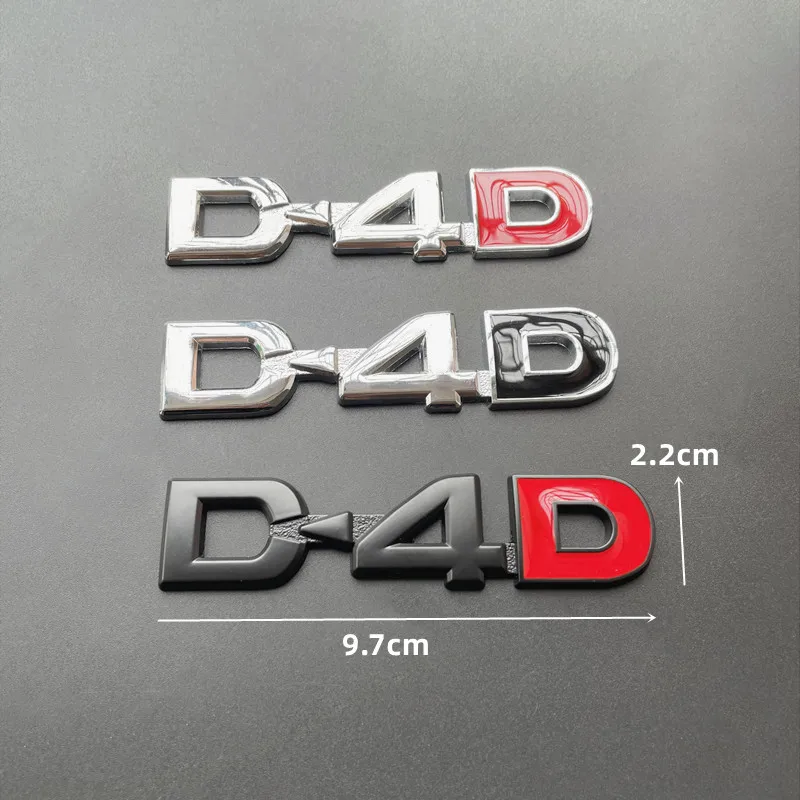 

3D металлический логотип D4D, эмблема, буквы, значок багажника автомобиля для Toyota Yaris Corolla Avensis Land Cruiser Hilux D4D, наклейка, аксессуары