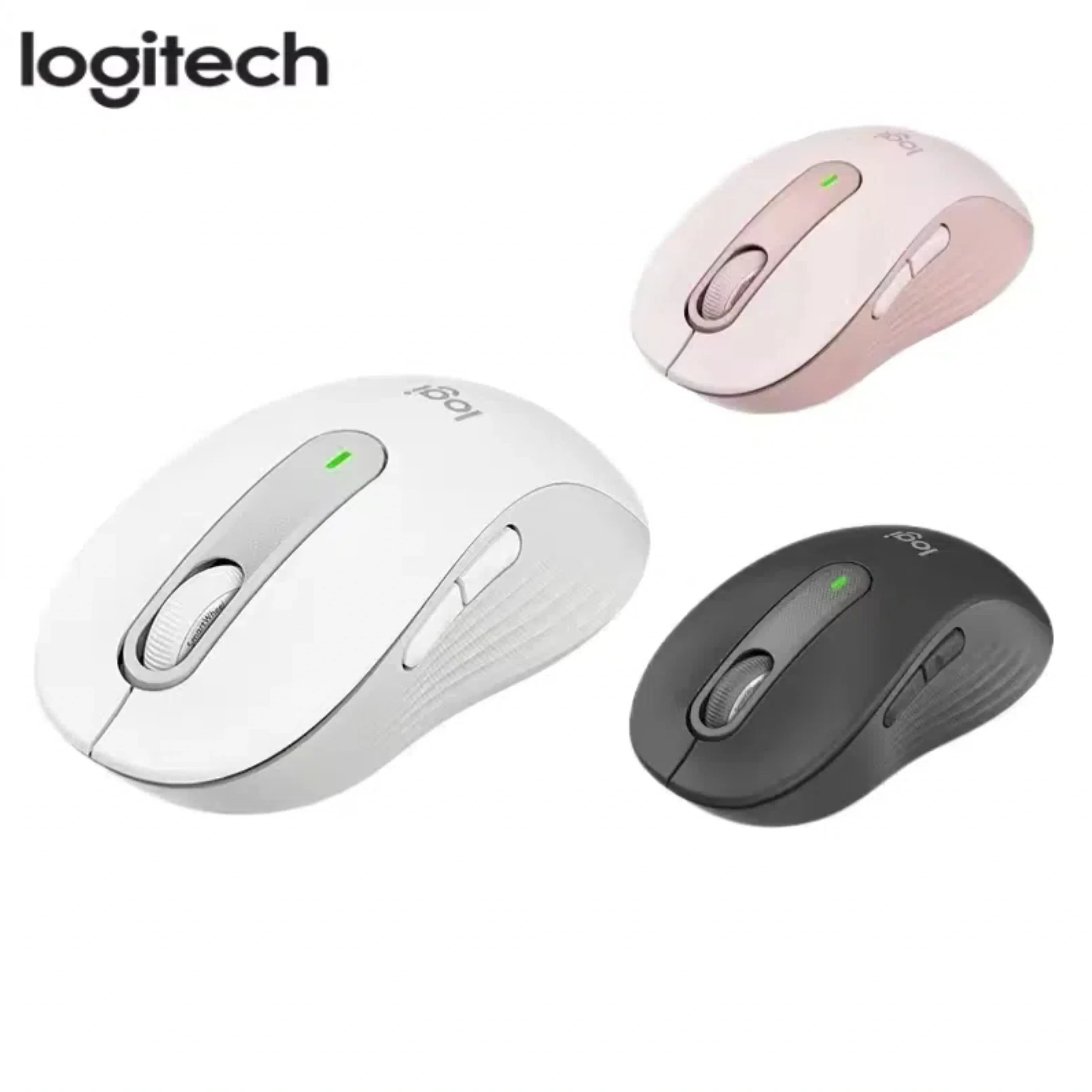 Logitech M650L Bluetooth Mouse sem fio Cliques silenciosos para PC/Mac/Multi-Dispositivo/Chromebook Laptop de escritório