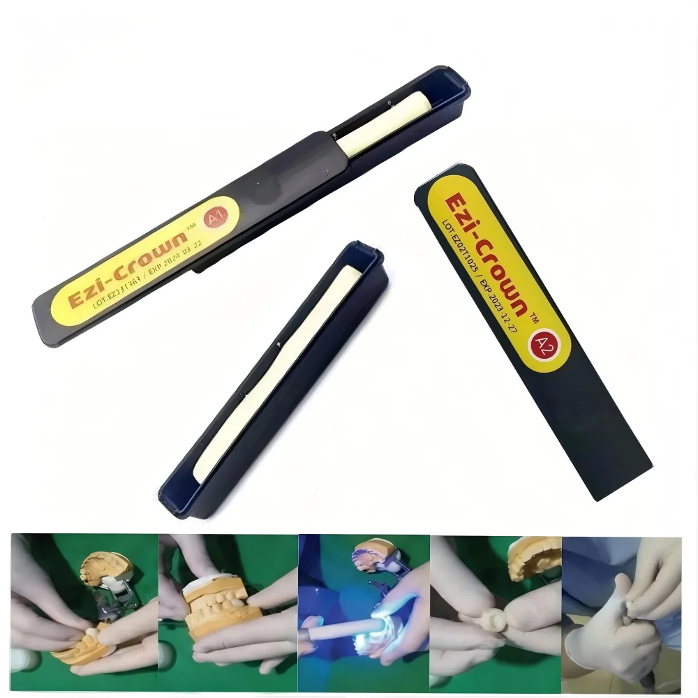 

Mediclus Ezi-Crown Dental Temporary Crown Resin Chairside Dental Resin Temporary Crown Bridge Fabrication Provisional Material