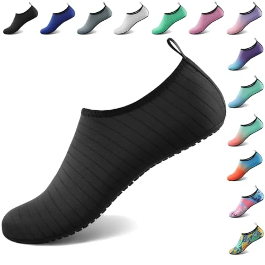 

Tanamo Water Shoes for Women Men for Swim Pool Beach Camping Cruise Vacation Quick-Dry Aqua Socks Barefoot Yoga Travel Accessor