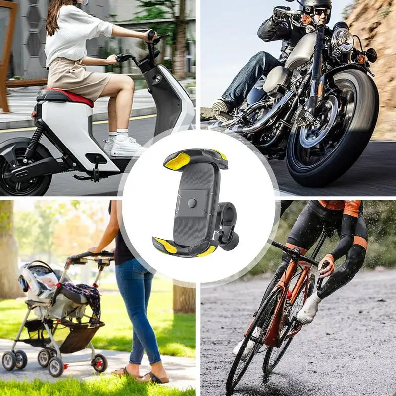 Motorcycle Phone Mount Anti-slip Motocross Navigation Holder for Electric Car Motocross Upgrade Adjustable and Rotatable Holder