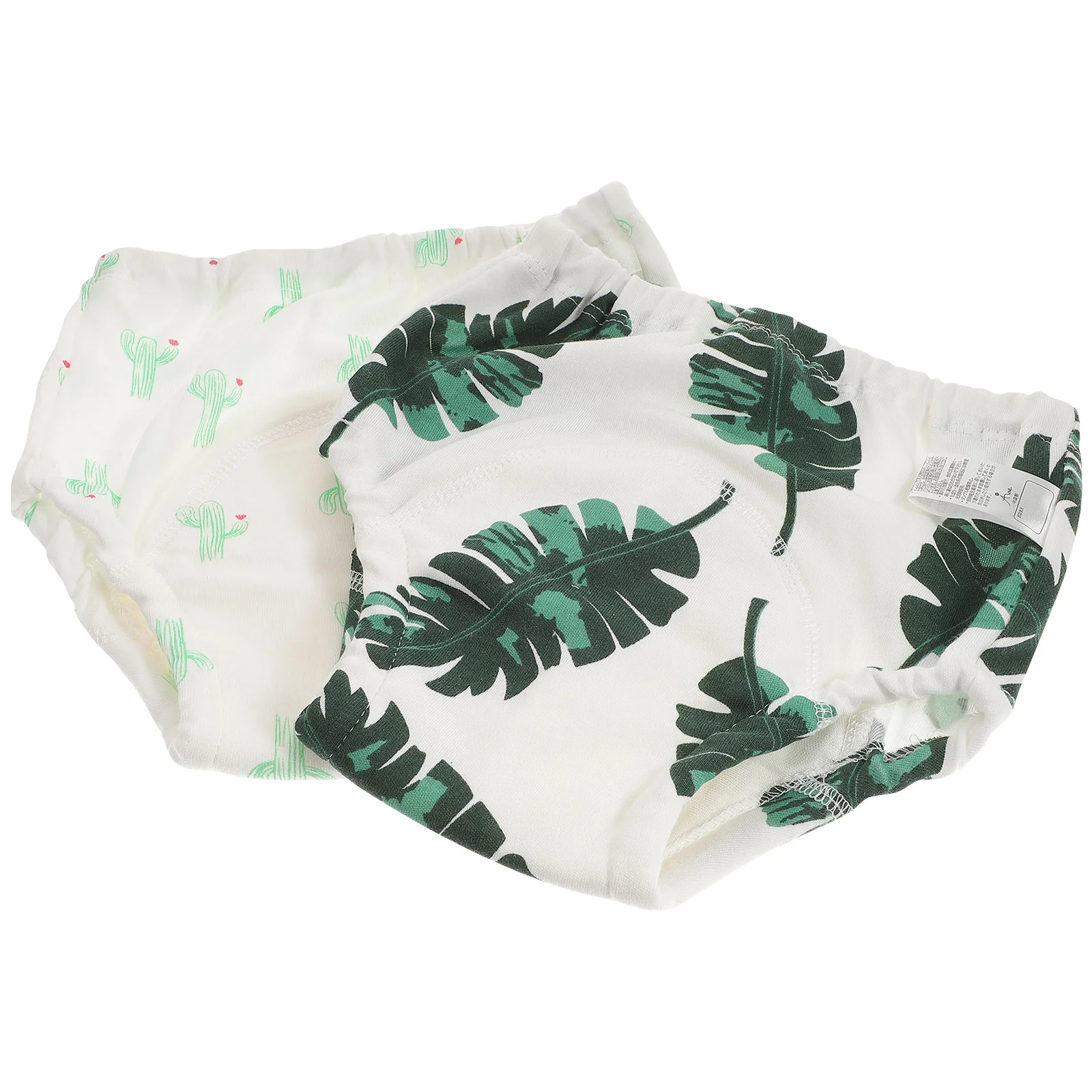 2 uds. Pantalones de entrenamiento para orinal para bebé, ropa interior acolchada de algodón para niños pequeños, pañales absorbentes transpirables