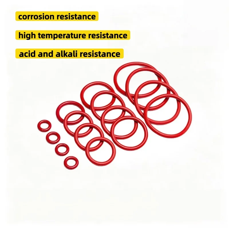 Red VMQ Silicone O‑Ring Cross Section 2mm OD 70/72/73/74/75/78/80/82/85/88‑180mm Rubber Waterproof Insulation Sealing Washer