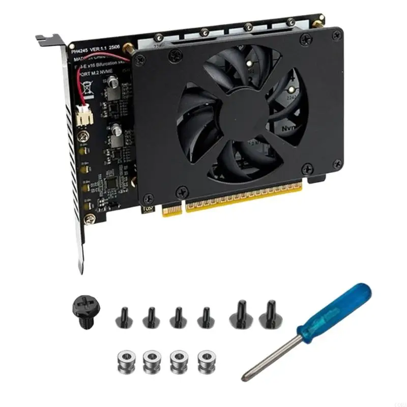 

Карта расширения CORA NVMe PCIe X16 поддерживает плату передачи данных NVMe M.2 4x128 Гбит/с