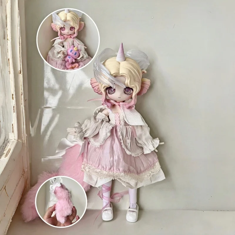 

В наличии, оригинальная слепая коробка Lulueif 1/12, разделенная подвижная кукла Bjd, украшение для девочек, модная игра, милое украшение для рабочего стола, фигурка