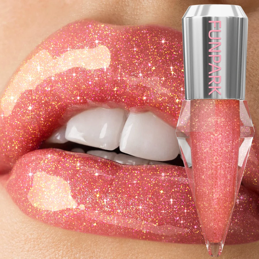 8 ألوان ترطيب الماس لامع بريق ملمع الشفاه ماكياج تألق بريق السائل أحمر الشفاه لؤلؤة الشفاه تينت مثير الشفاه الصقيل