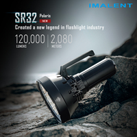 IMALENT SR32 Brightest Flashlight 120000 Lumens High Power LED Rechargeable Light Professional Searchlight 32 Leds Torch Light