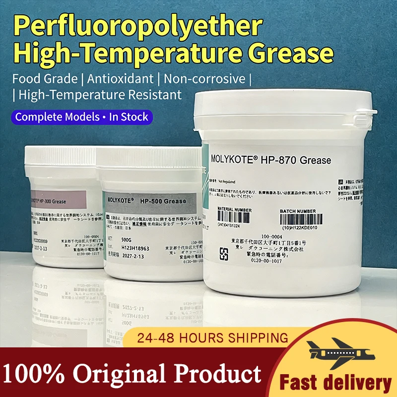 

Dow Corning Molykote HP-300 HP-500 HP-870 Fully Fluorinated Grease PFPE Base Lubricant Grease with PTFE Thickener