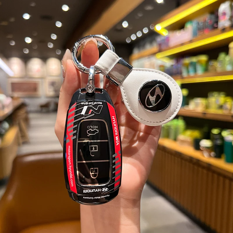 Capa para chave de carro, para hyundai i30 ix35 kona encino solaris azera grandeur ig accent tm palisade santa fe acessórios automotivos novos
