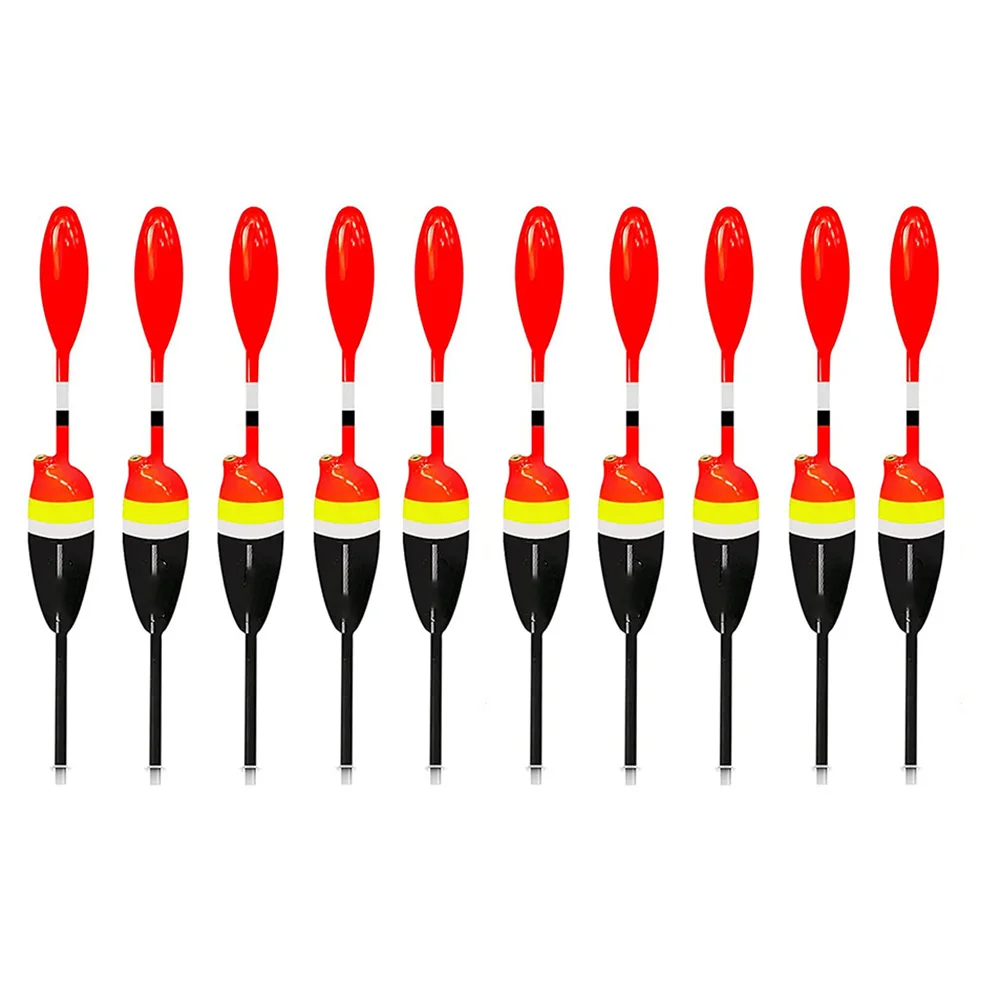 

10pcs Fishing Floats for Long Distance Fishing Plastic Slip Float Set Lightweight and Sensitive Design 3451015g