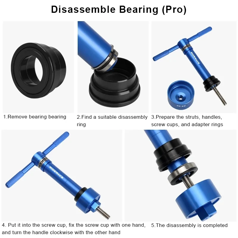 Fahrrad Tretlager Lager Entfernen Installieren Werkzeug Für MTB Rennrad BB Drücken Fit 24mm 30mm BB86 BB30 BB92 PF30 Reparatur Kit – Detail 16