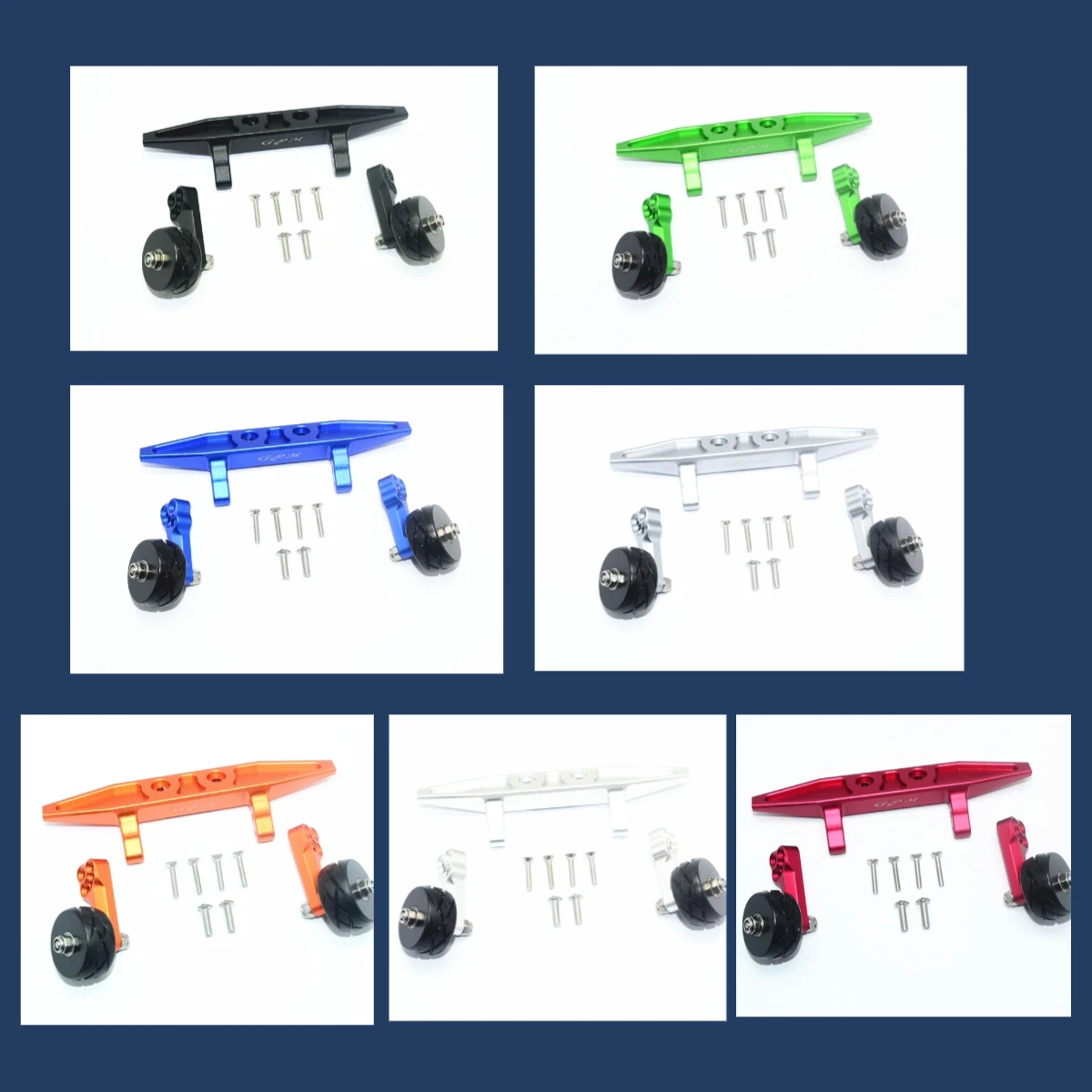 

GPM TRAXXAS 1/10 Rustler 4X4 Vxl Алюминиевые задние регулируемые колеса