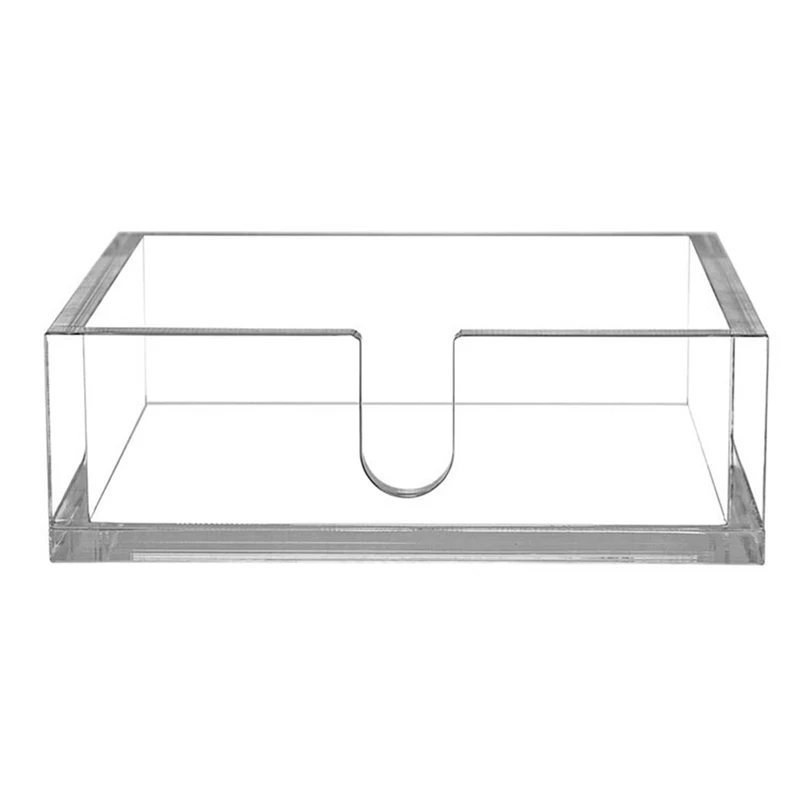 

New Transparent Acrylic Tissue Box Holder Home Hotel Towel Napkin Box Container Household Sitting Room Tissue Organizer