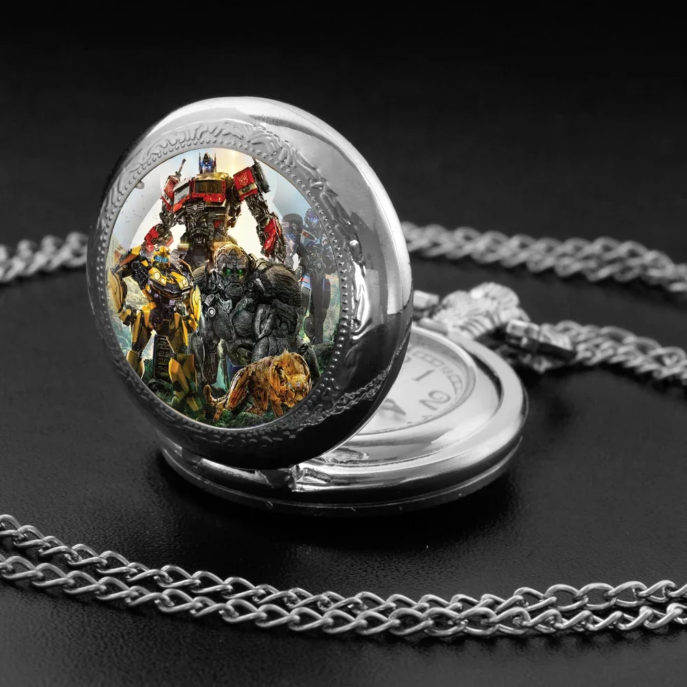 

Classic Hot Anime Vintage Glass Dome Quartz Pocket Watch Chain Linked Timing Pendant Ideal for Men Women Children As Gifts