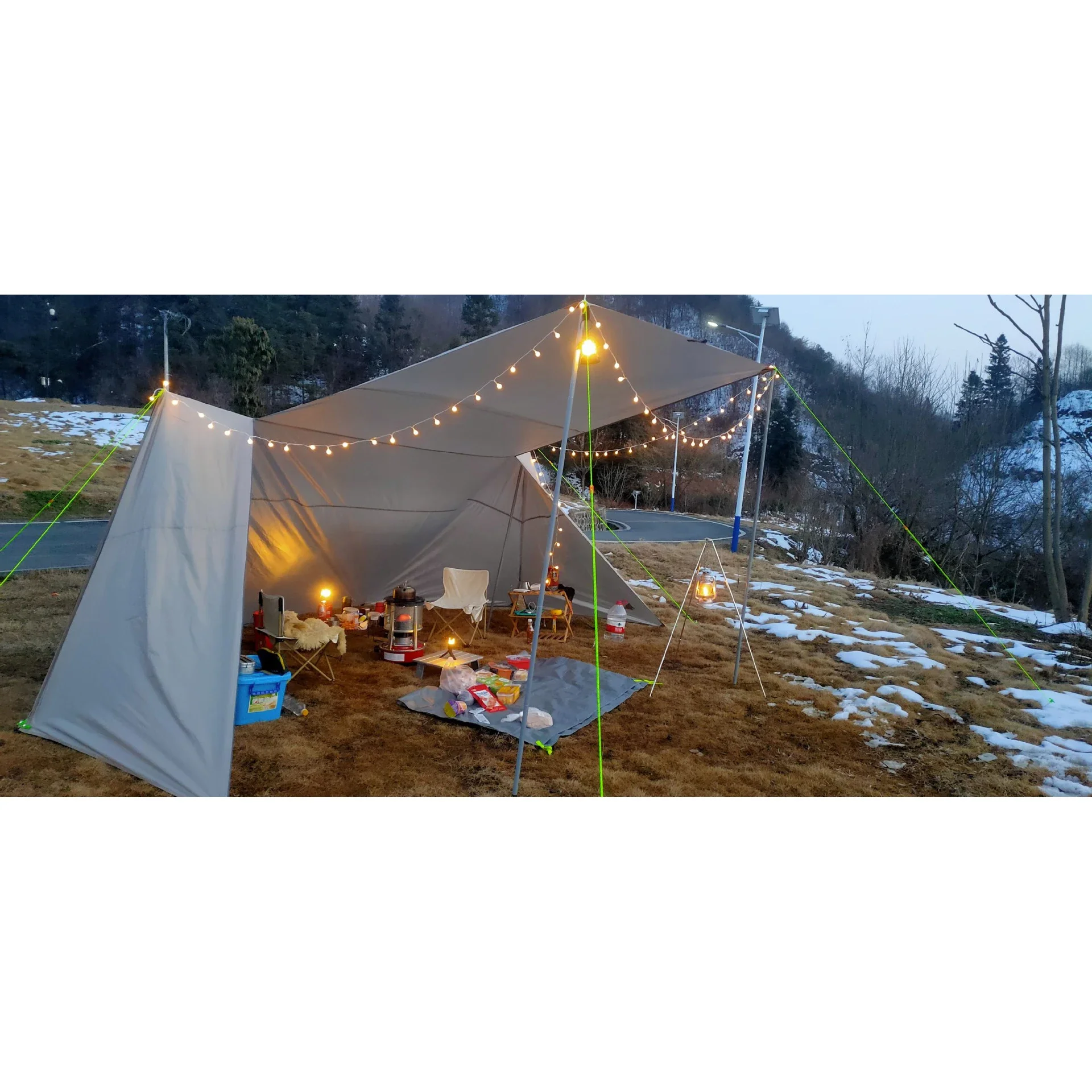 Toldo de acampada de lona para exteriores, tienda de refugio para venta al aire libre, gazebo Naturehike