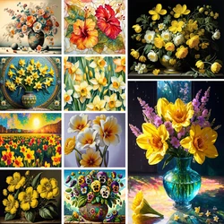 Flowers Narcissus Paint By Numbers Handicrafts Diamond Painting On Clearance Craft Kit For Adults Home Decor Child's Gift 2023