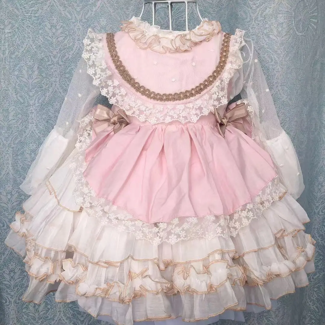 Custom Lolita Girls Princess Spanish Dress Summer Children's Dress Girls Eid Birthday Dress  Flower Girl Dresses for Weddings